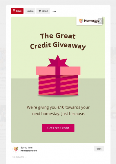 Homestay.com May Madness Pinterest