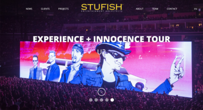 Stufish – Screenshot of their website